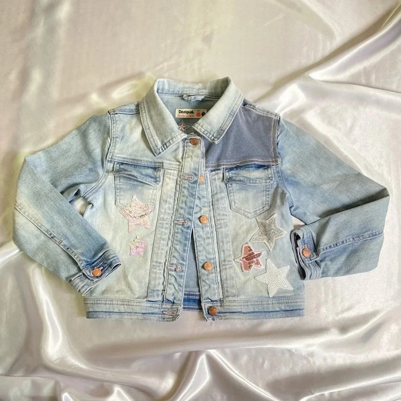 Desigual Girls Jean Jacket - Picture 1 of 2